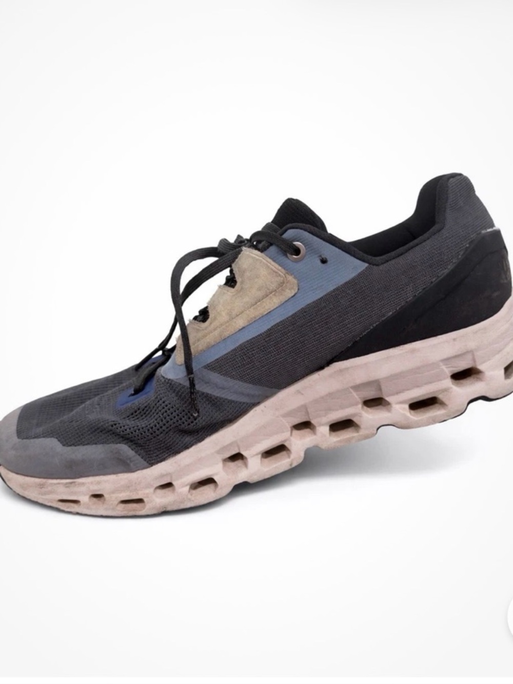 On Clouds Men's Athletic Running Shoes in Black and Gray